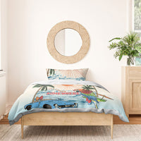 Summer Holiday It's 5 o'clock Somewhere Vintage Hawaii Bedding Set