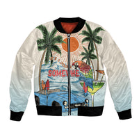 Summer Holiday It's 5 o'clock Somewhere Vintage Hawaii Bomber Jacket