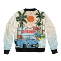 Summer Holiday It's 5 o'clock Somewhere Vintage Hawaii Bomber Jacket