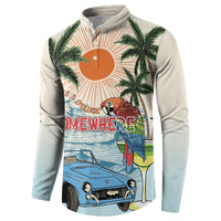 Summer Holiday It's 5 o'clock Somewhere Vintage Hawaii Button Sweatshirt