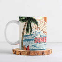 Summer Holiday It's 5 o'clock Somewhere Vintage Hawaii Ceramic Mug