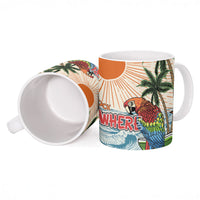 Summer Holiday It's 5 o'clock Somewhere Vintage Hawaii Ceramic Mug