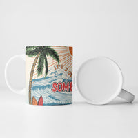 Summer Holiday It's 5 o'clock Somewhere Vintage Hawaii Ceramic Mug