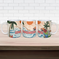 Summer Holiday It's 5 o'clock Somewhere Vintage Hawaii Ceramic Mug