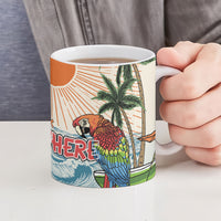 Summer Holiday It's 5 o'clock Somewhere Vintage Hawaii Ceramic Mug