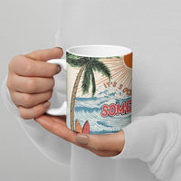 Summer Holiday It's 5 o'clock Somewhere Vintage Hawaii Ceramic Mug