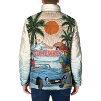 Summer Holiday It's 5 o'clock Somewhere Vintage Hawaii Padded Jacket