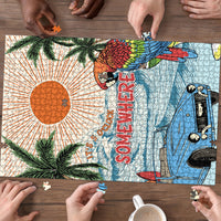 Summer Holiday It's 5 o'clock Somewhere Vintage Hawaii Puzzle