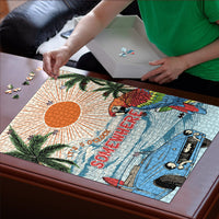 Summer Holiday It's 5 o'clock Somewhere Vintage Hawaii Puzzle
