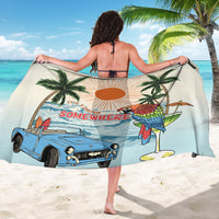 Summer Holiday It's 5 o'clock Somewhere Vintage Hawaii Sarong