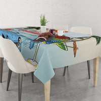 Summer Holiday It's 5 o'clock Somewhere Vintage Hawaii Tablecloth