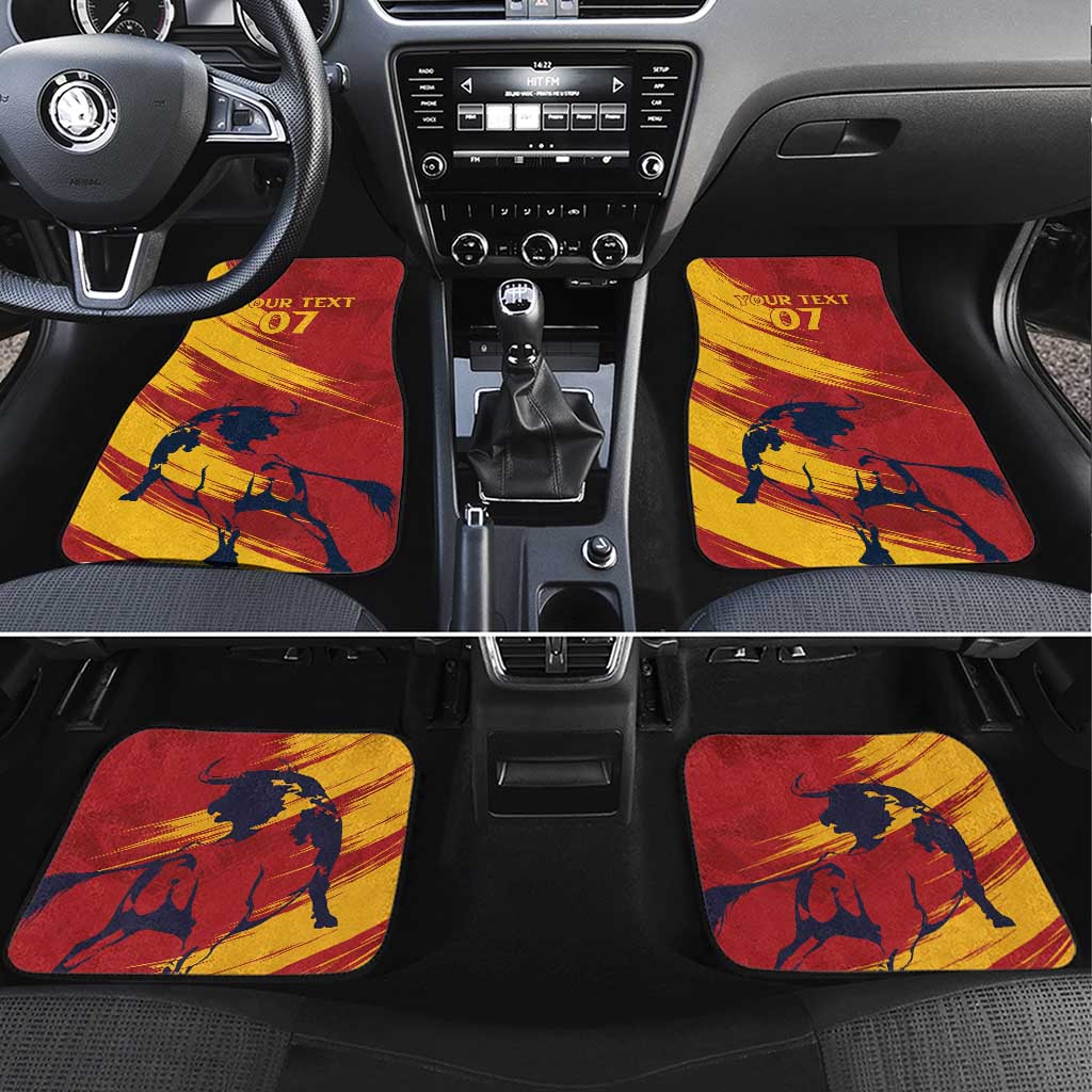 Spain La Furia Roja Car Mats 2024 Tetracampeon Espana LT7 - Wonder Print Shop