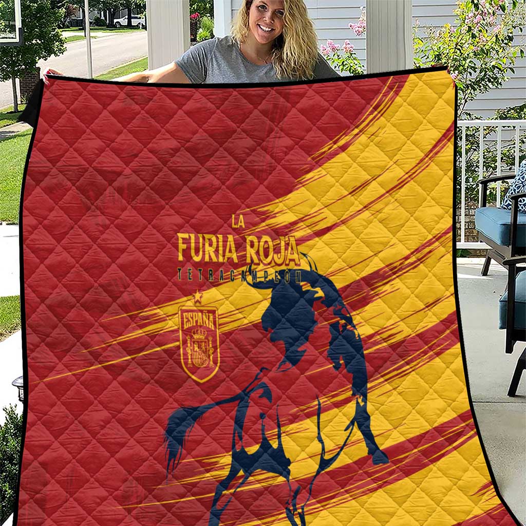 Spain La Furia Roja Quilt 2024 Tetracampeon Espana