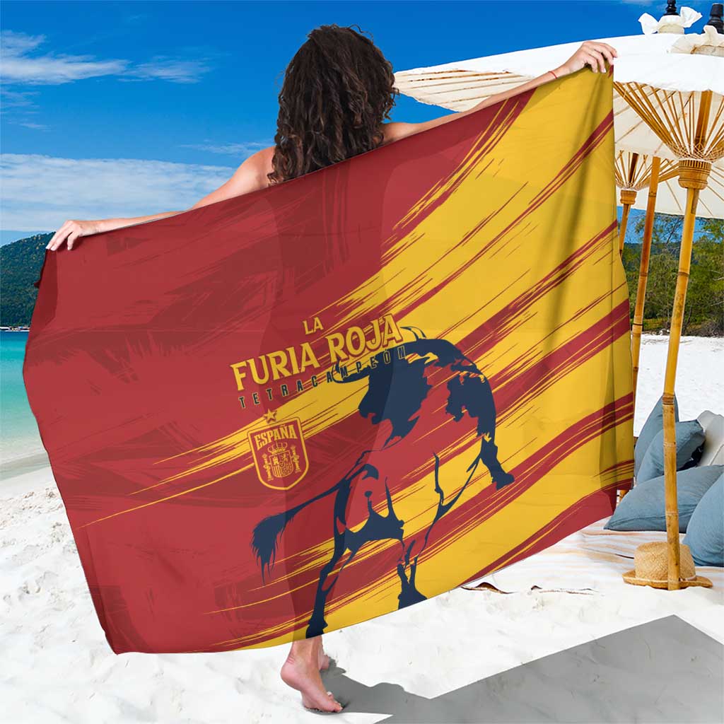 Spain La Furia Roja Sarong 2024 Tetracampeon Espana - Wonder Print Shop