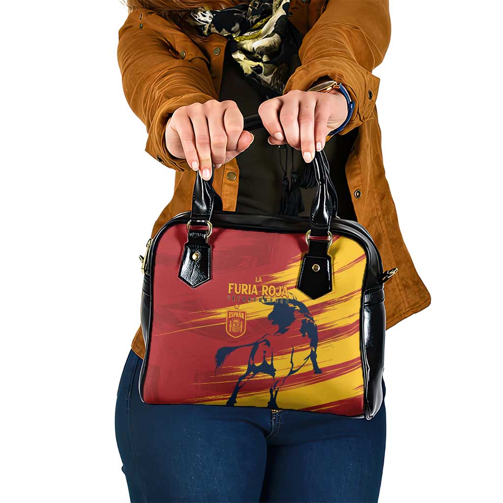 Spain La Furia Roja Shoulder Handbag 2024 Tetracampeon Espana