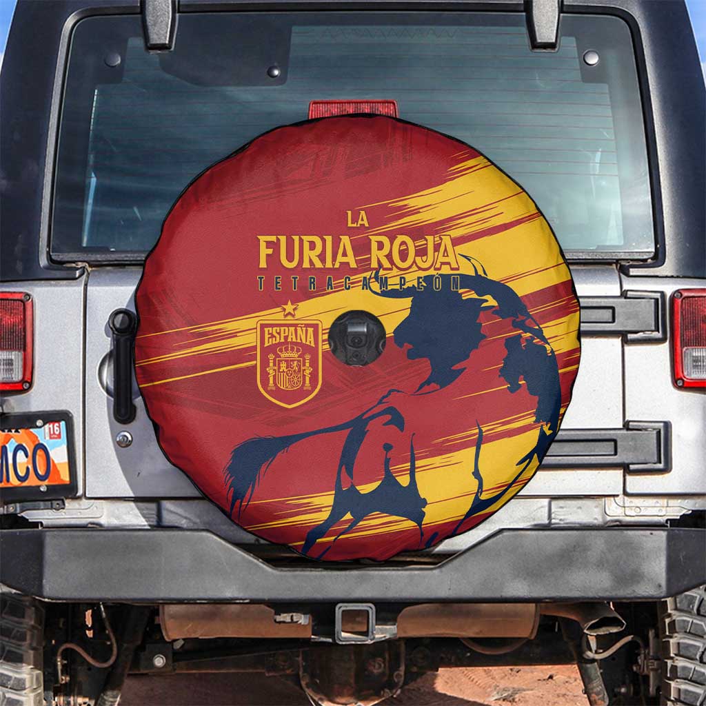 Spain La Furia Roja Spare Tire Cover 2024 Tetracampeon Espana - Wonder Print Shop