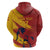 Spain La Furia Roja Custom Zip Hoodie 2024 Tetracampeon Espana - Wonder Print Shop