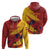 Spain La Furia Roja Custom Zip Hoodie 2024 Tetracampeon Espana - Wonder Print Shop