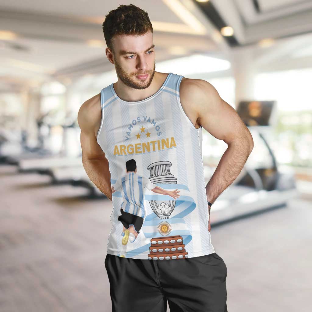 Argentina Campeones Custom Men Tank Top Vamos Vamos Albiceleste - Wonder Print Shop