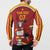 Spain Campeones Custom Button Sweatshirt Reyes de Europa LT7 - Wonder Print Shop