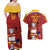 Spain Campeones Custom Couples Matching Off Shoulder Maxi Dress and Hawaiian Shirt Reyes de Europa LT7 - Wonder Print Shop