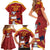 Spain Campeones Custom Family Matching Short Sleeve Bodycon Dress and Hawaiian Shirt Reyes de Europa - Wonder Print Shop