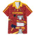 Spain Campeones Custom Family Matching Short Sleeve Bodycon Dress and Hawaiian Shirt Reyes de Europa - Wonder Print Shop