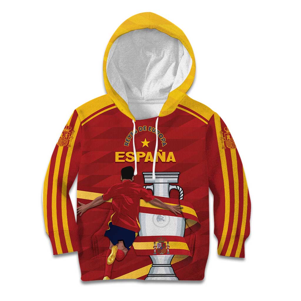 Spain Campeones Custom Kid Hoodie Reyes de Europa - Wonder Print Shop