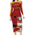 Spain Campeones Custom Long Sleeve Bodycon Dress Reyes de Europa - Wonder Print Shop