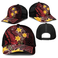 Wales Cymru Am Byth Baseball Net Cap Welsh Dragon with Celtic Cross - Wonder Print Shop
