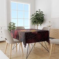 Wales Cymru Am Byth Tablecloth Welsh Dragon with Celtic Cross - Wonder Print Shop