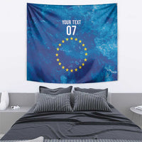 Cape Verde Tubaroes Azuis Custom Tapestry Break The Waves - Wonder Print Shop