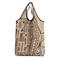 Samoa Tapa Grocery Bag Siapo Mix Tatau Patterns