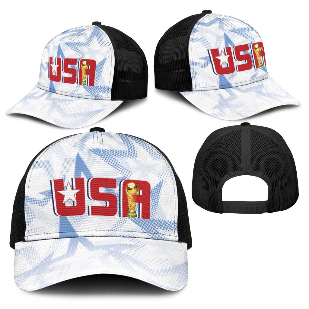 WC2026 USA Soccer Custom Baseball Net Cap Rising Stars - Wonder Print Shop
