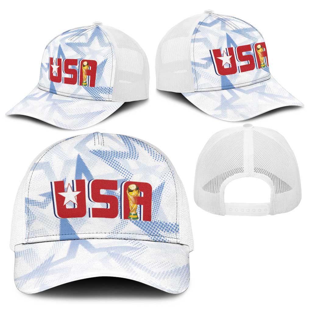 WC2026 USA Soccer Custom Baseball Net Cap Rising Stars - Wonder Print Shop
