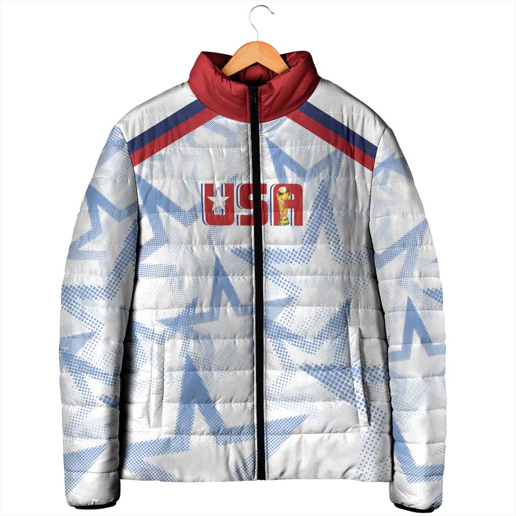 WC2026 USA Soccer Custom Padded Jacket Rising Stars - Wonder Print Shop