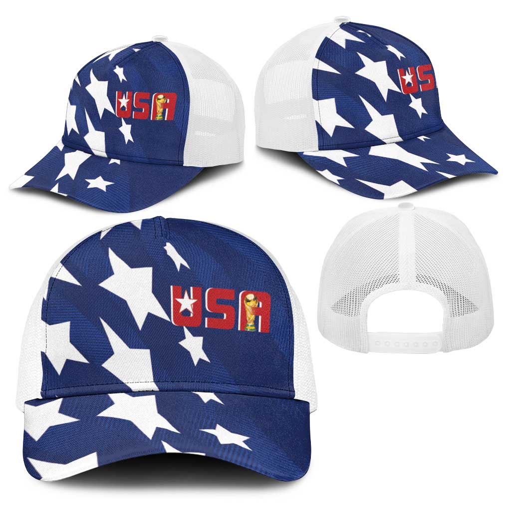 USA Soccer Custom Vintage 1994 Inspired Baseball Net Cap - Wonder Print Shop