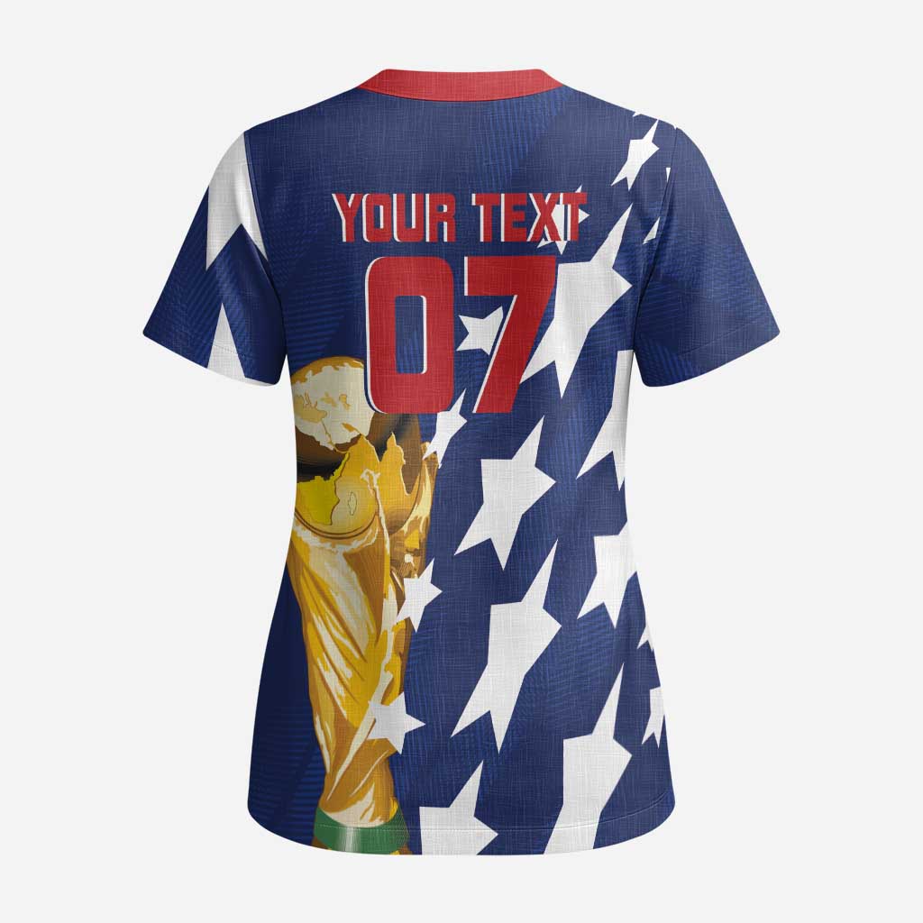 USA Soccer Custom Vintage 1994 Inspired Scrub Top - Wonder Print Shop