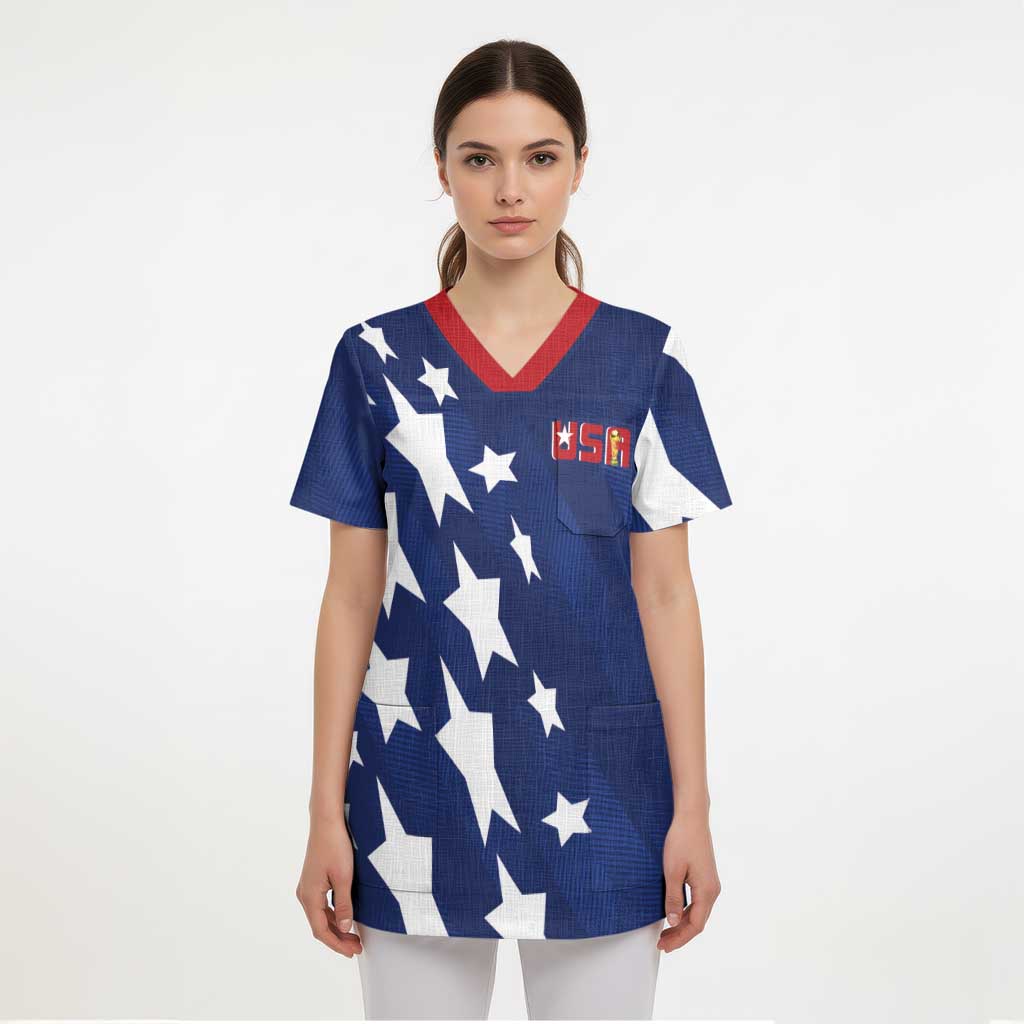 USA Soccer Custom Vintage 1994 Inspired Scrub Top - Wonder Print Shop