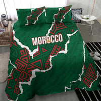 Morocco Football Bedding Set Grunge Motifs