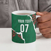 Morocco Football Custom Ceramic Mug Grunge Motifs