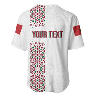Morocco Atlas Lions Personalized Baseball Jersey Arabesque Inspired Pattern