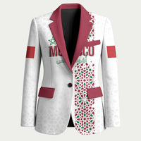 Morocco Atlas Lions Personalized Blazer Arabesque Inspired Pattern