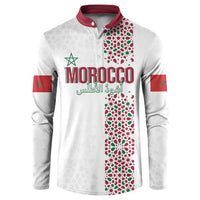 Morocco Atlas Lions Personalized Button Sweatshirt Arabesque Inspired Pattern