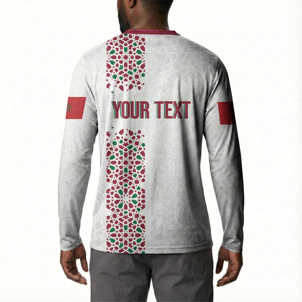 Morocco Atlas Lions Personalized Button Sweatshirt Arabesque Inspired Pattern