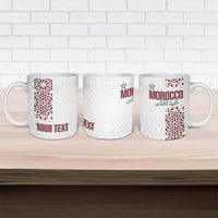 Morocco Atlas Lions Personalized Ceramic Mug Arabesque Inspired Pattern