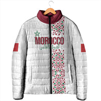 Morocco Atlas Lions Personalized Padded Jacket Arabesque Inspired Pattern