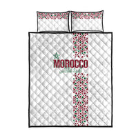 Morocco Atlas Lions Quilt Bed Set Arabesque Inspired Pattern