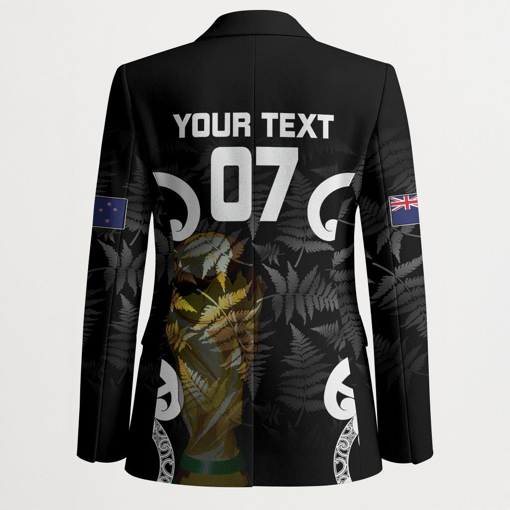 New Zealand WC2026 Custom Black Blazer Silver Fern