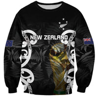 New Zealand WC2026 Custom Black Sweatshirt Silver Fern